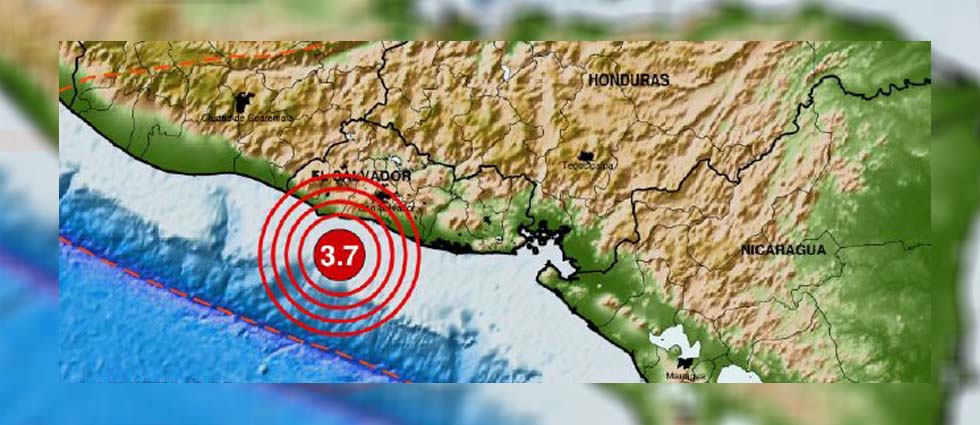 Sismo sacude parte del país esta mañana de lunes