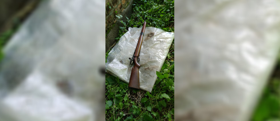 Hallan abandonado un fusil en Nejapa