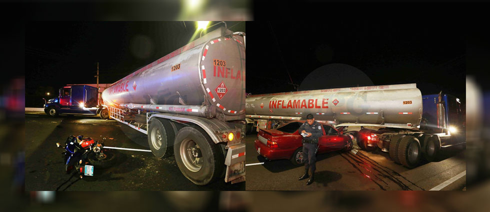 Dos lesionados tras fuerte accidente de tránsito en San Salvador