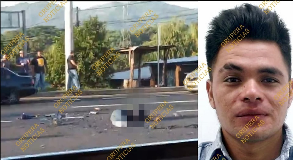 Él era Óscar, joven que perdió la vida esta mañana cuando se dirigía a su trabajo