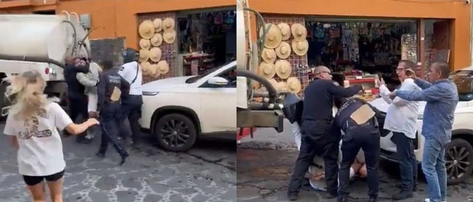 Brutalidad policial: Policías mexicanos someten ferozmente a turista