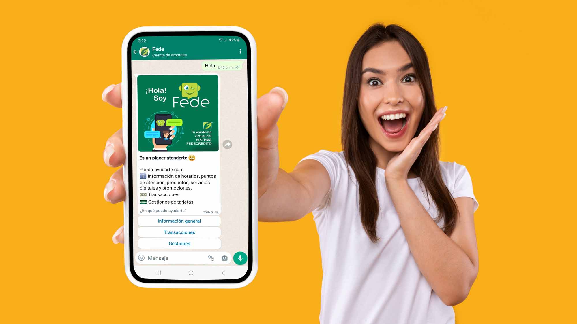 Fede, EL NUEVO ASISTENTE VIRTUAL DEL SISTEMA FEDECRÉDITO