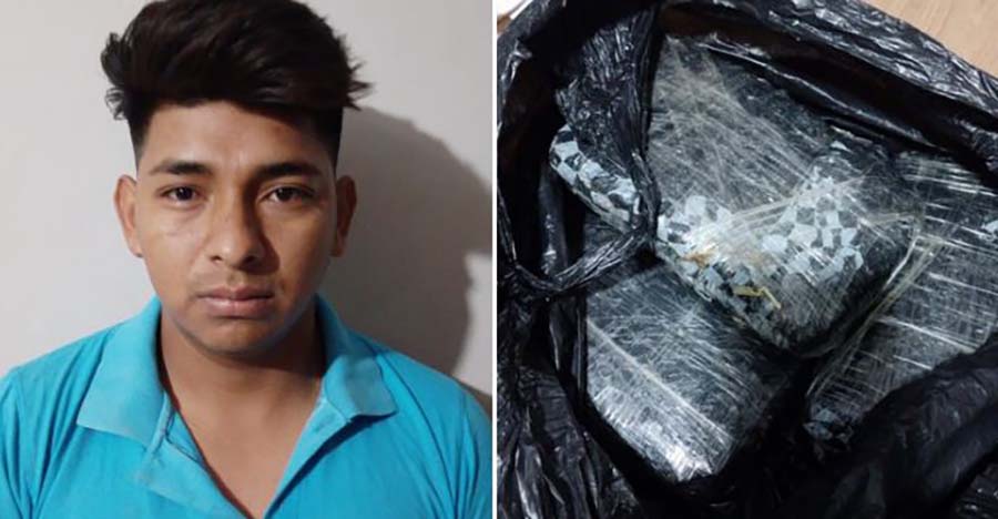 Detienen a traficante con cerca de $2,000 en drogas en Ahuachapán
