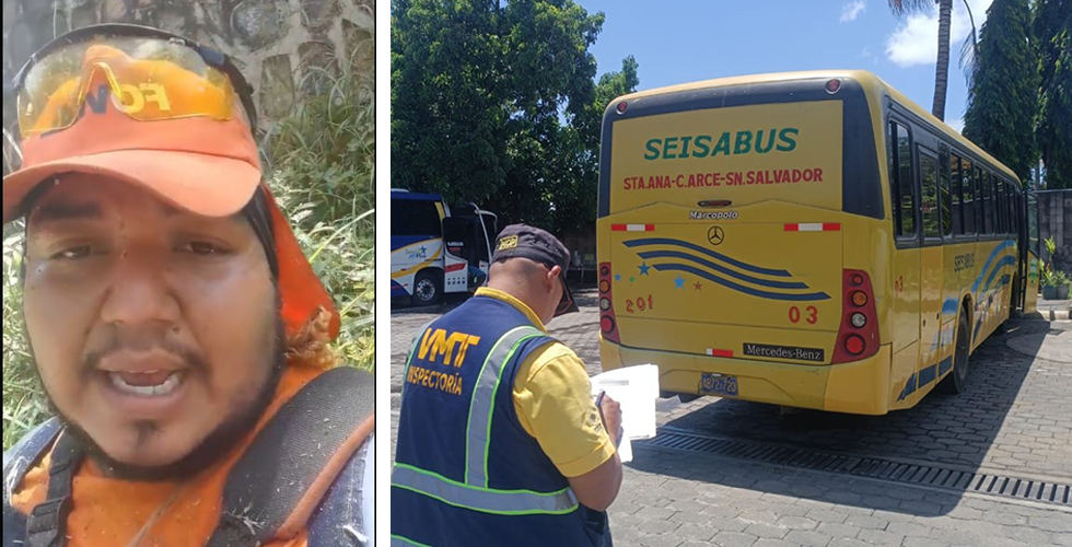 Tras denuncia de trabajador de Fovial, el VMT sanciona a motorista irresponsable en Santa Ana