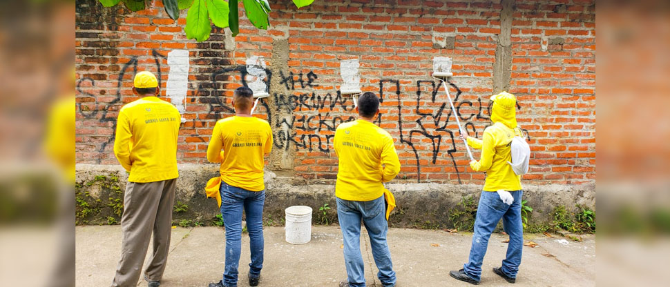 Privados de libertad no descansan hasta dejar limpias las comunidades de todo vestigio criminal