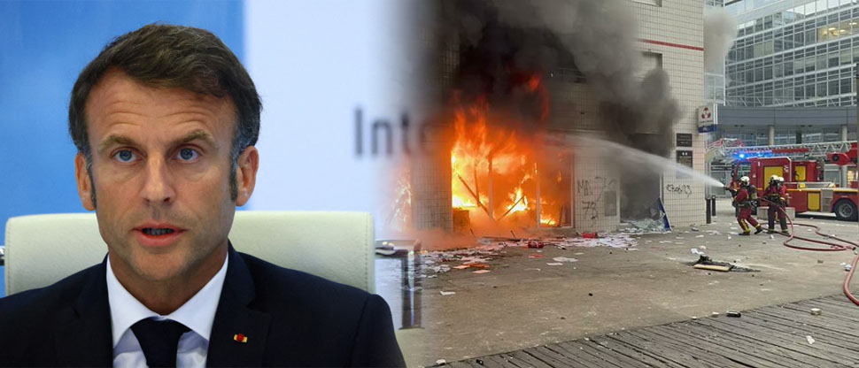 Presidente de Francia censura las redes sociales que publiquen imágenes de las protestas