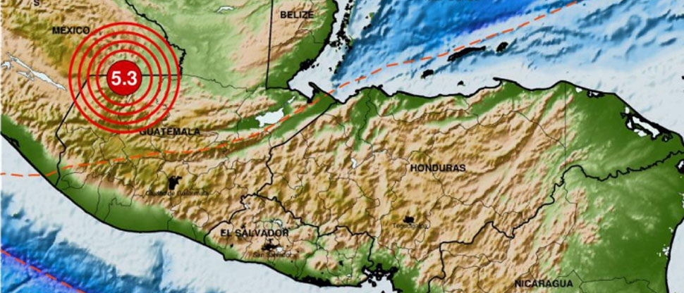 Fuerte sismo estremece el territorio Guatemalteco este mediodía