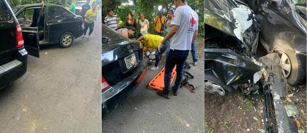 Reportan fuerte accidente de tránsito entre Berlín y Mercedes Umaña