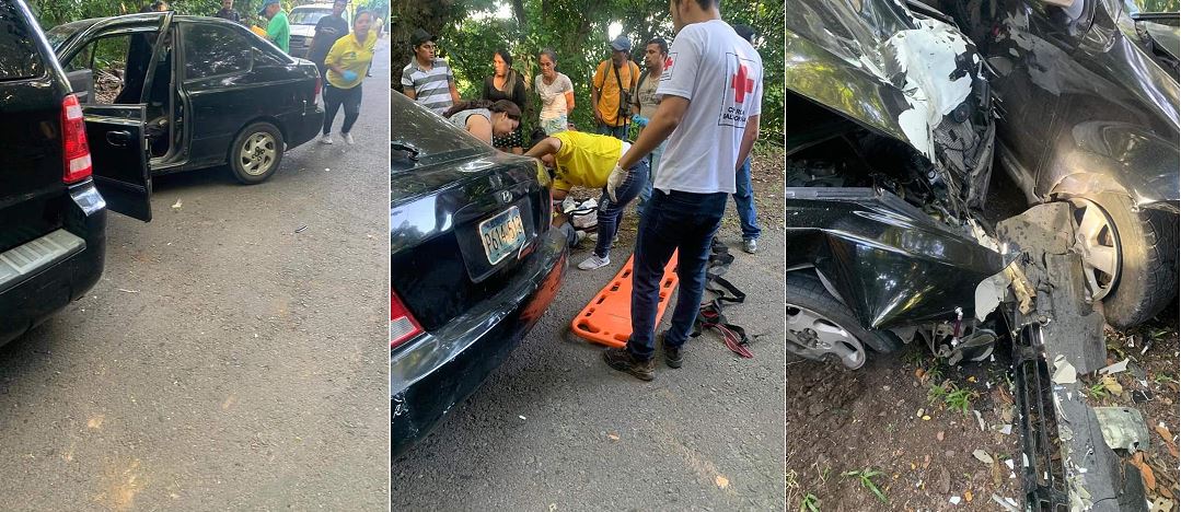 Reportan fuerte accidente de tránsito entre Berlín y Mercedes Umaña