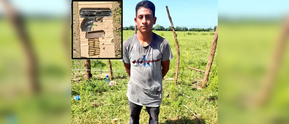 Cae sujeto armado que atentaba contra la vida de pobladores de San Vicente