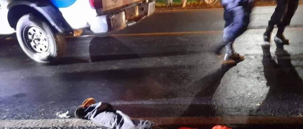 Hombre muere atropellado en calle antigua a Santa Ana