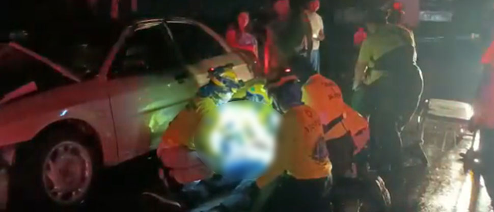 Hombre se accidenta tras quedarse dormido mientras conducía su vehículo en la Troncal del Norte