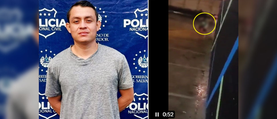 Rápida reacción policial permite la captura de sujeto que dio brutal paliza a una persona en Santa Tecla