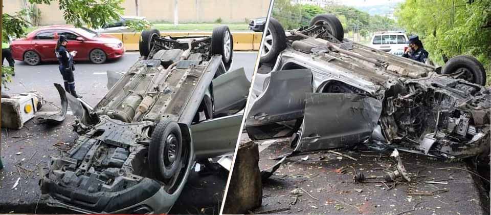 4 Mujeres resultan lesionadas tras aparatoso choque en la avenida Jerusalén