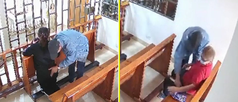 “No hay temor a Dios”: hombre roba a mujeres dentro de una iglesia en Colombia