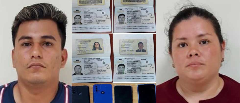 Capturan a colombianos miembros de red criminal de estafa y extorsión en Ahuachapán