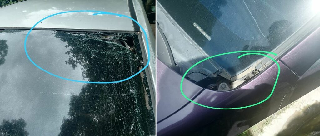 Denuncian daños en vehículos en zona de Quezaltepeque