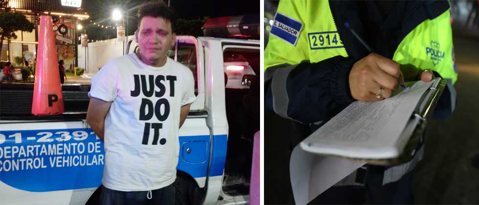 Joven motociclista llora tras ser detenido por conducir en estado de ebriedad