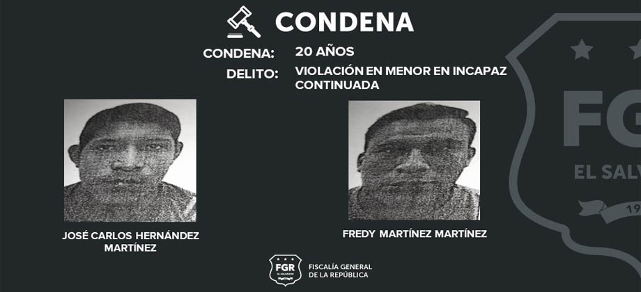 Condenan a dos hombres por abusar de menor y dejarla embarazada