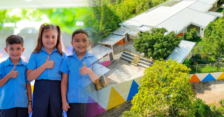 Entregan completamente remodelado Centro Escolar José Rubén Rivera Rivera en Coatepeque