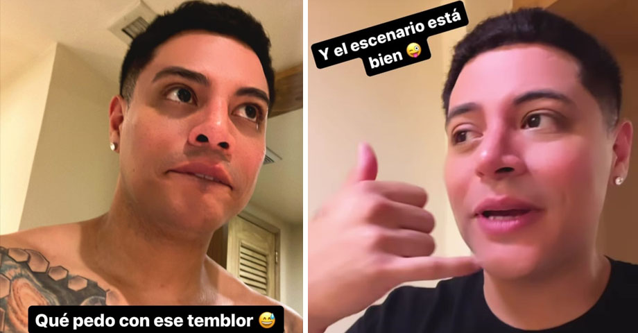 Vocalista de Grupo Firme “abatido” tras el fuerte sismo en El Salvador: “El escenario güey”