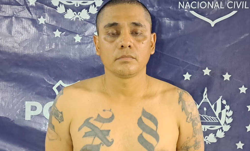 Capturan al “Lagrima”, pandillero que se escondía en un motel de Santa Tecla