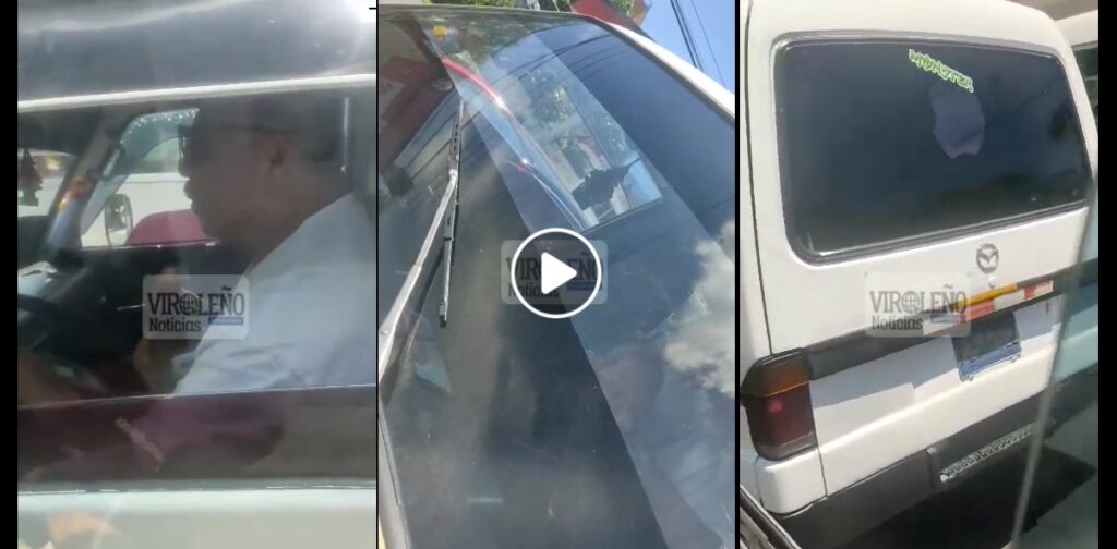 Denuncian a conductor agresivo por chocar un microbús en San Salvador: «Se fue sin pagar»