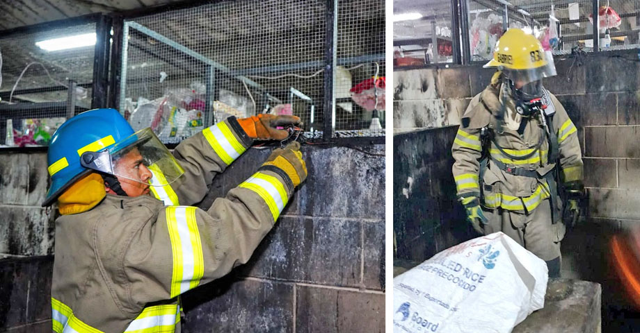 Cuerpo de Bomberos controla incendio en mercado de Suchitoto  