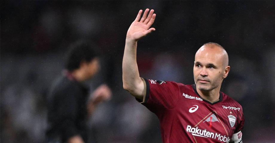 Iniesta se despide del Vissel Kobe de Japón con un impresionante homenaje
