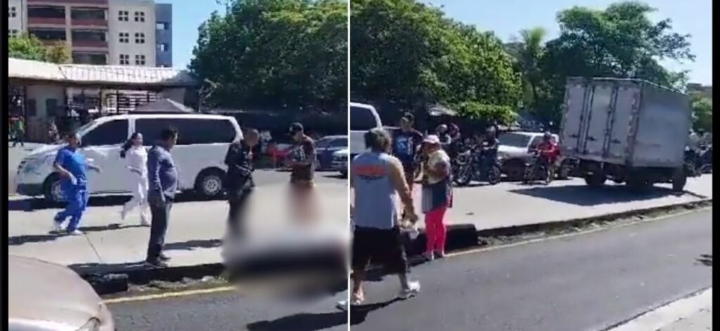Peatón de la tercera edad es atropellado por un camión esta mañana en Alameda Juan Pablo II