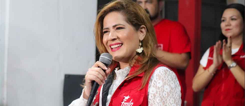 FMLN confirma que Karina Sosa buscará ser diputada de la Asamblea Legislativa