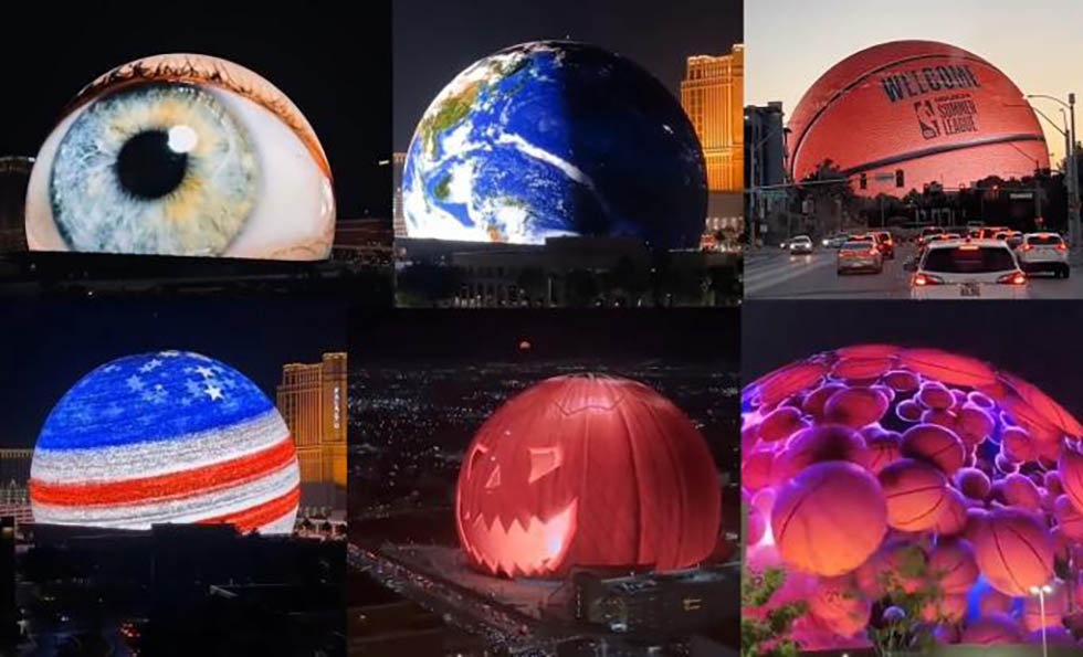VIDEO: Así es la esfera gigante que ilumina Las Vegas y que se ha vuelto una sensación de Internet