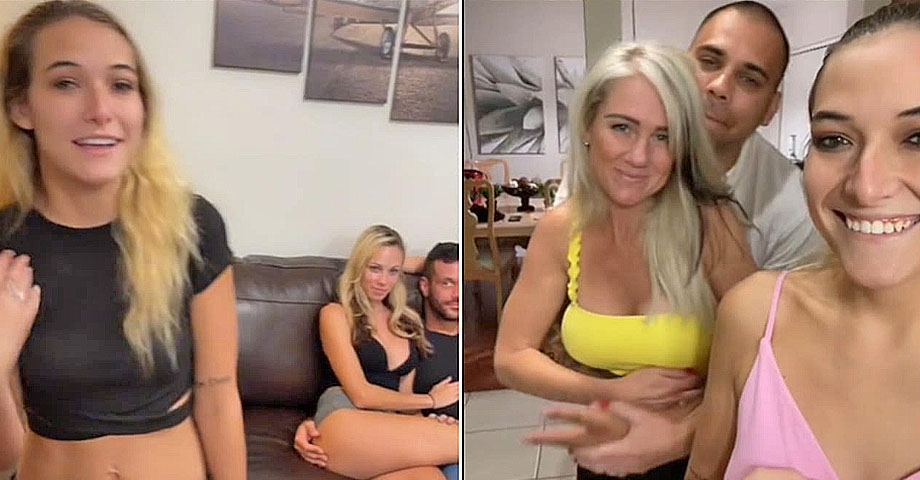 Mujer comparte a su esposo con su mamá y su hermana menor: él bien feliz