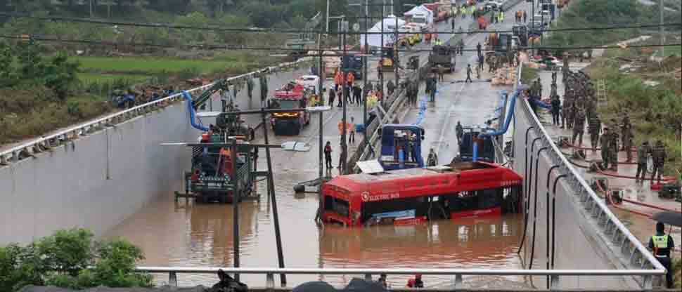 40 fallecidos tras fuertes tormentas en Corea del Sur