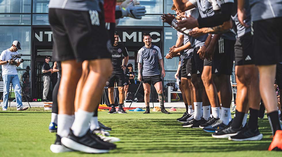 Messi realiza su primer entrenamiento con el Inter de Miami