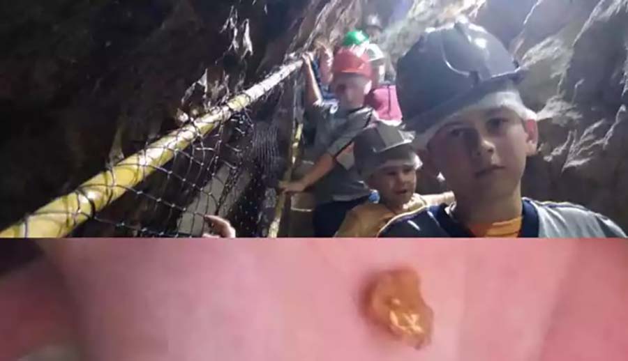 Niño descubre una pepita de oro en excursión por mina abandonada de Brasil