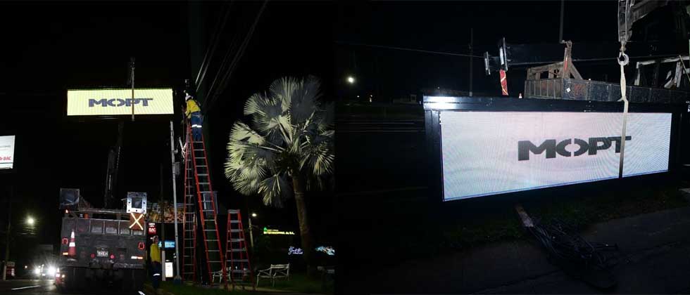 Inicia instalación de pantallas digitales informativas en las calles de San Salvador