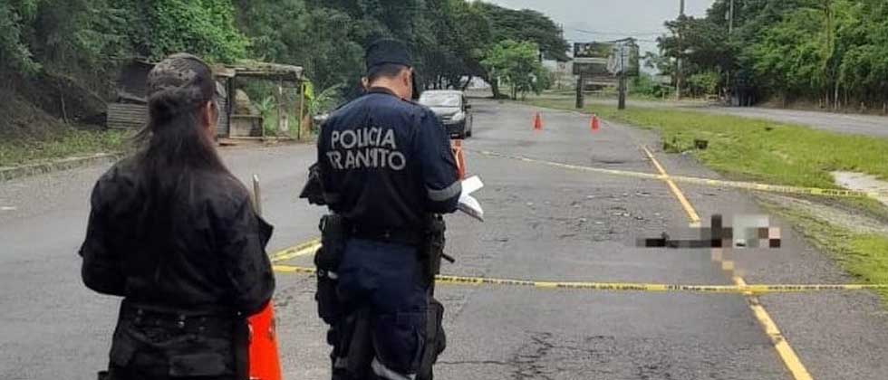Reportan peatón fallecido sobre carretera Panamericana, San Vicente