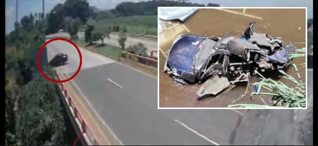 Cámara captó el momento del fatal accidente ocurrido este mediodía en río Ceniza, Sonsonate