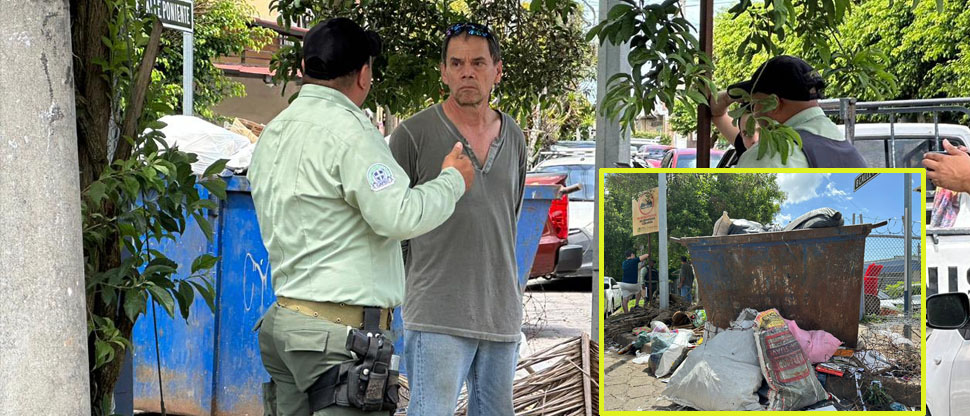 Multan a hombre por botar ripio en zona no autorizada en Santa Tecla