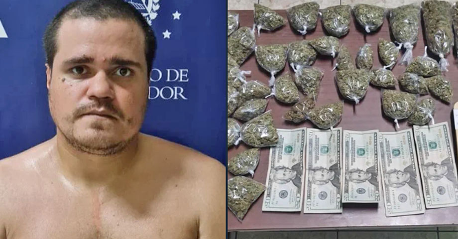 Atrapan a sujeto justo en el momento en que distribuía droga en San Miguel