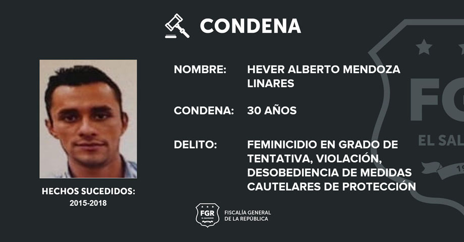 30 años de prisión para sujeto que violó e intentó matar a su mujer y después huyó a EE.UU.