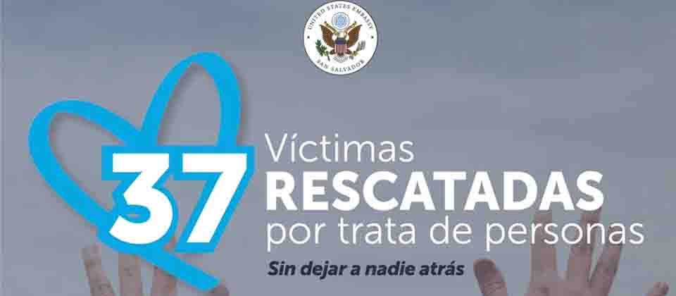 Estados Unidos reconoce la lucha de El Salvador contra la trata de personas