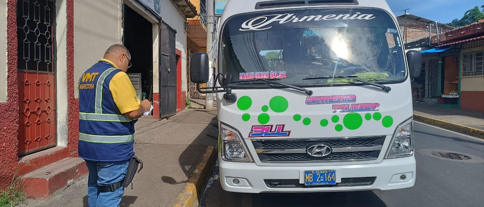 VMT continúa verificando cumplimiento de normativa vial en el transporte colectivo