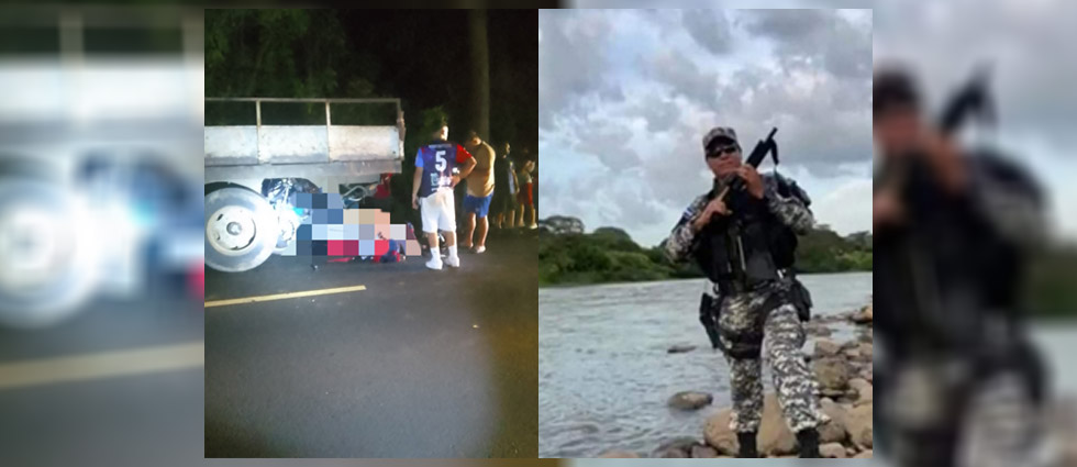 Policía muere en fuerte accidente de tránsito en Cuscatlán