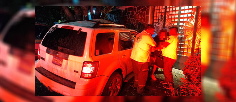 Auxilian a conductora tras chocar contra un árbol