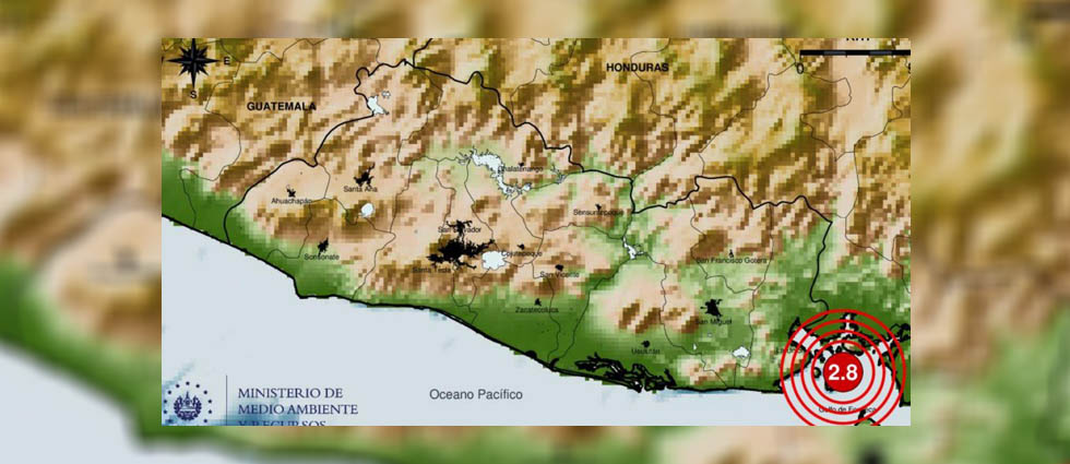 Superficial sismo en el golfo de Fonseca sacude parte del país esta tarde de jueves