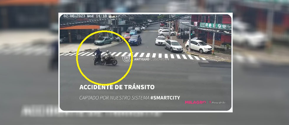 Captan accidente entre motociclistas en Ciudad Merliot