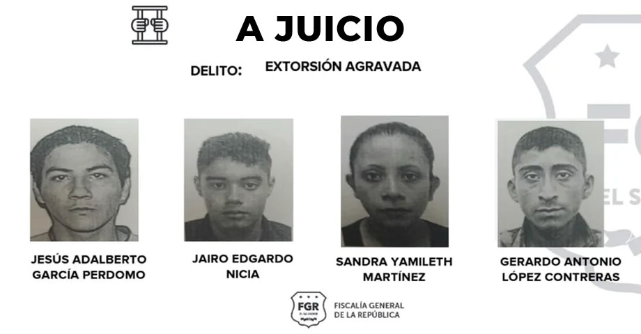 Manda a juicio a pandilleros que se dedicaban a extorsionar a comerciante de Ahuachapán