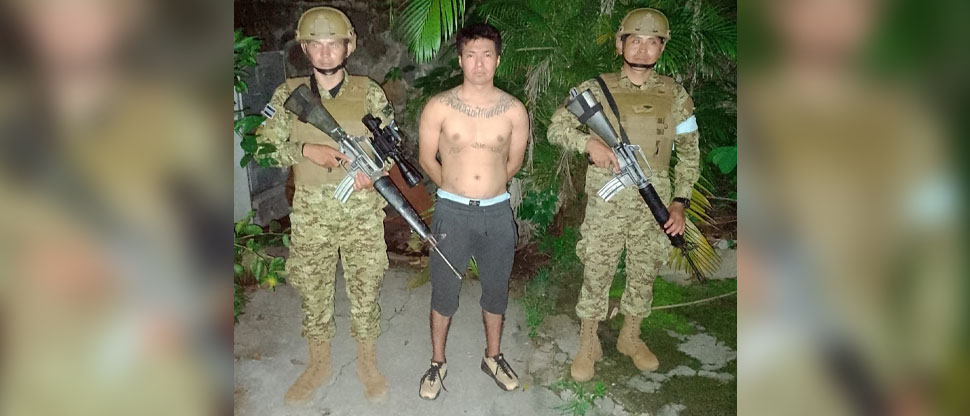 Pandillero deportado alias Chino cae en el cerco de seguridad instalado en Cabañas 